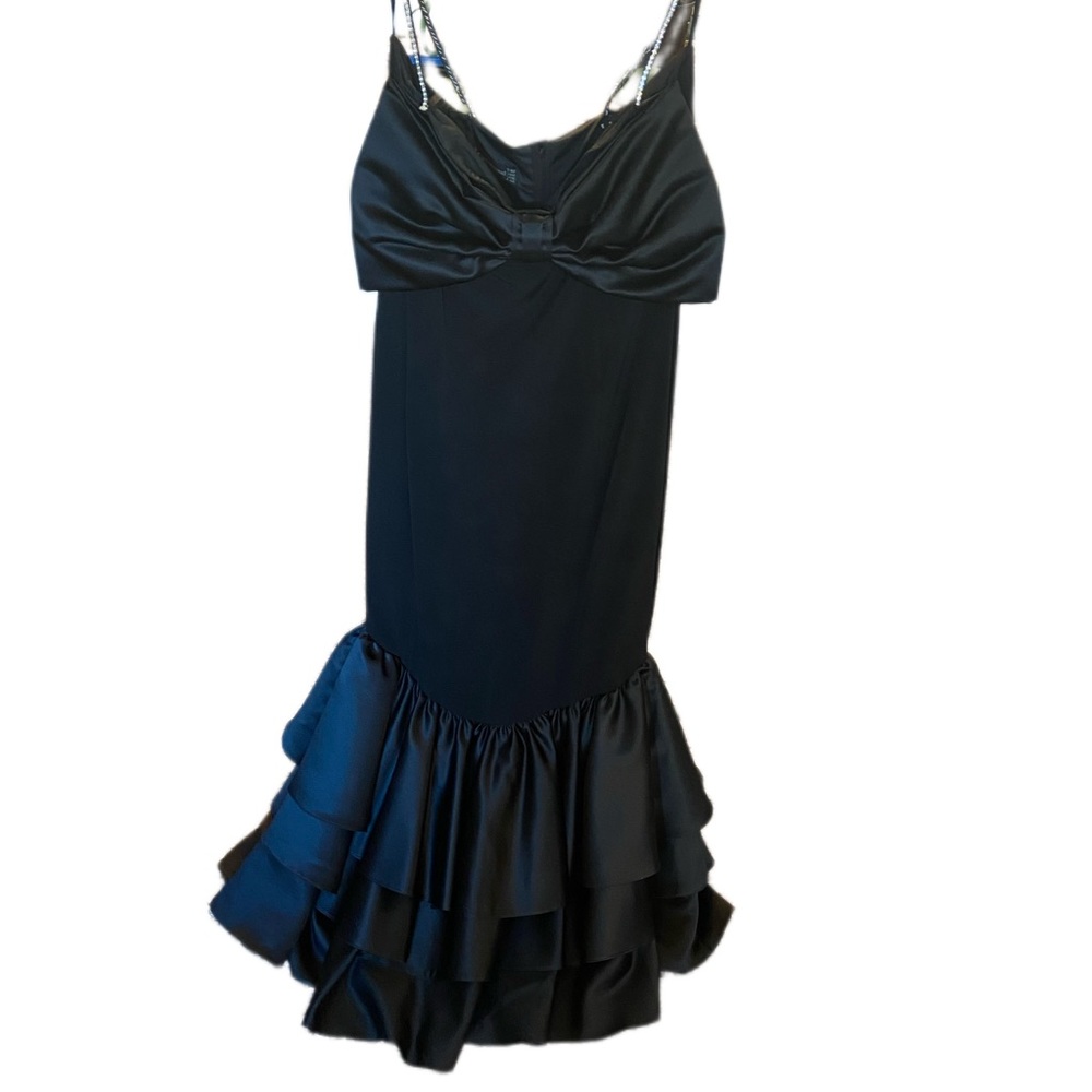 Vintage Louis Feraud Black Bown Gown